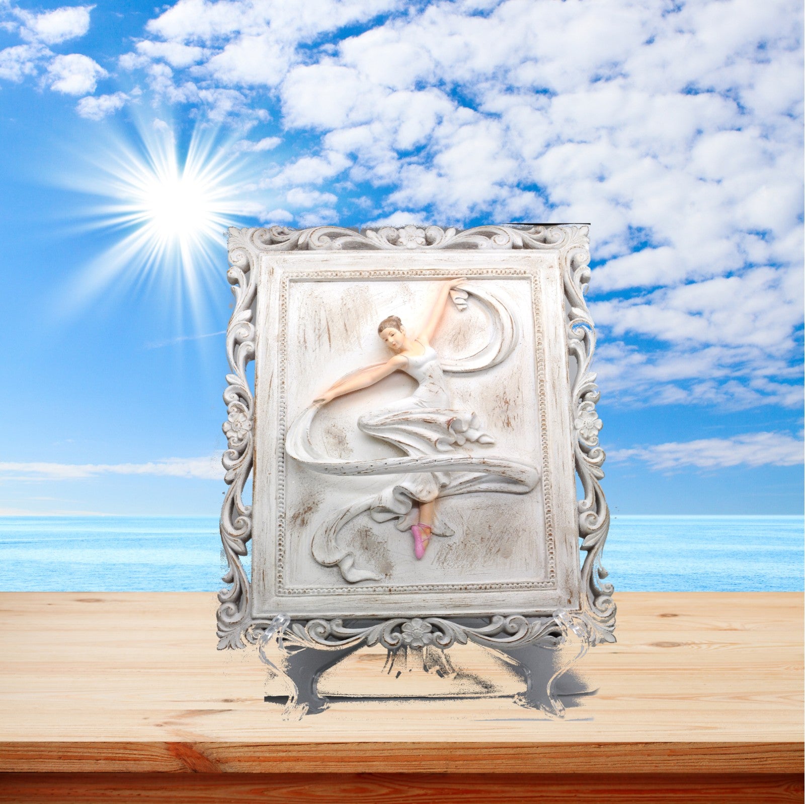 Handcrafted Detailed Museum Quality Artwork Little Girl Dancer Tutu Dress