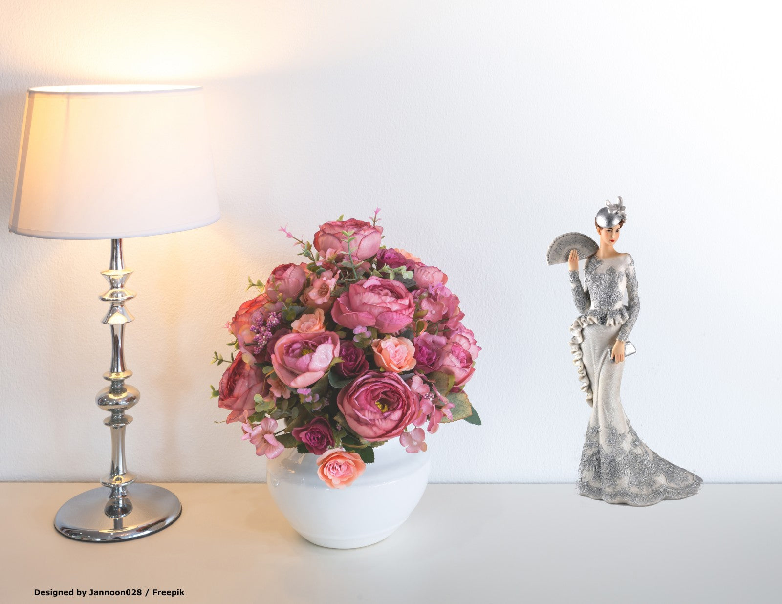 1950 Women`s Fashion Woman in Dress Sculpture Original Artwork Home Decor