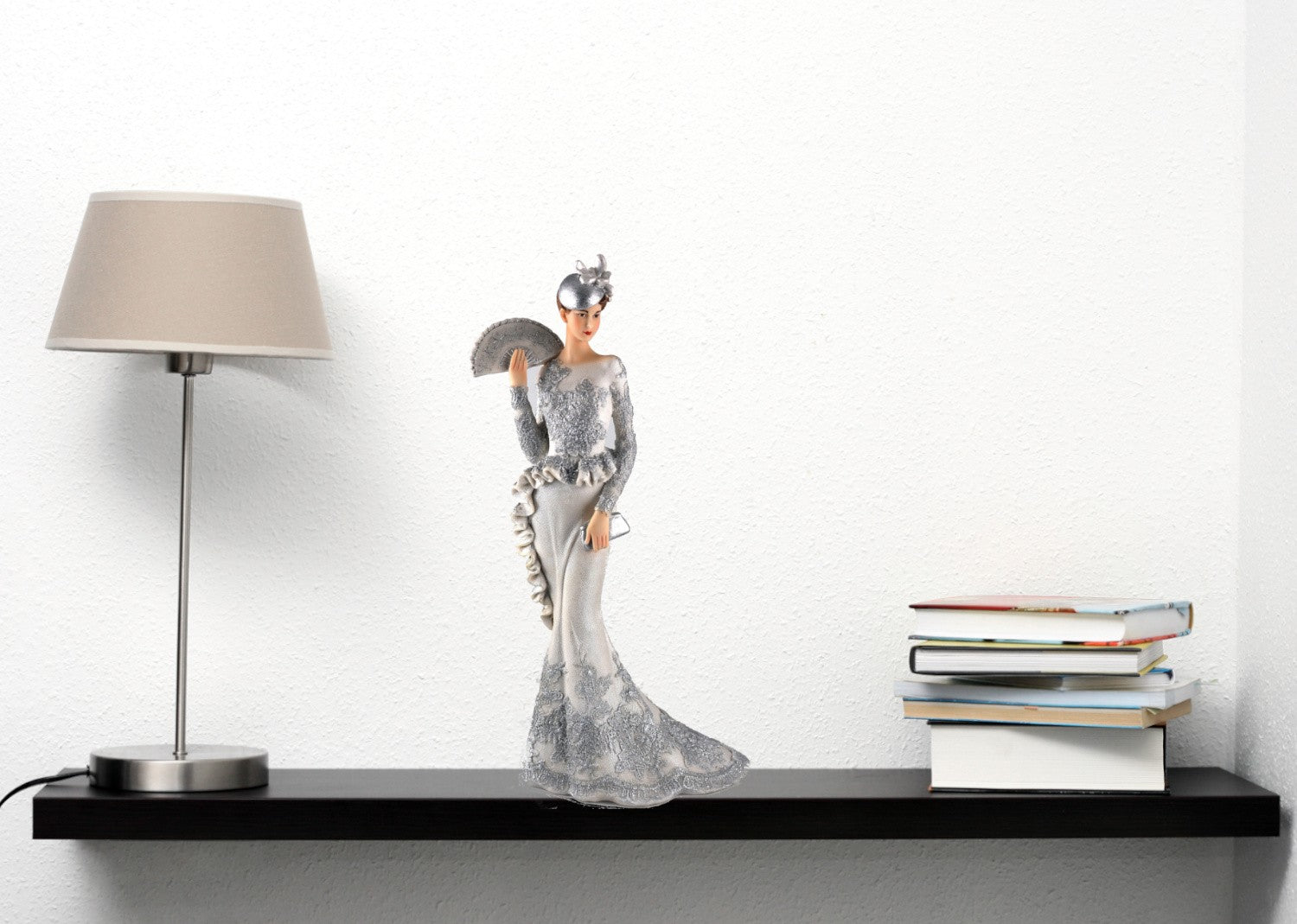 1950 Women`s Fashion Woman in Dress Sculpture Original Artwork Home Decor