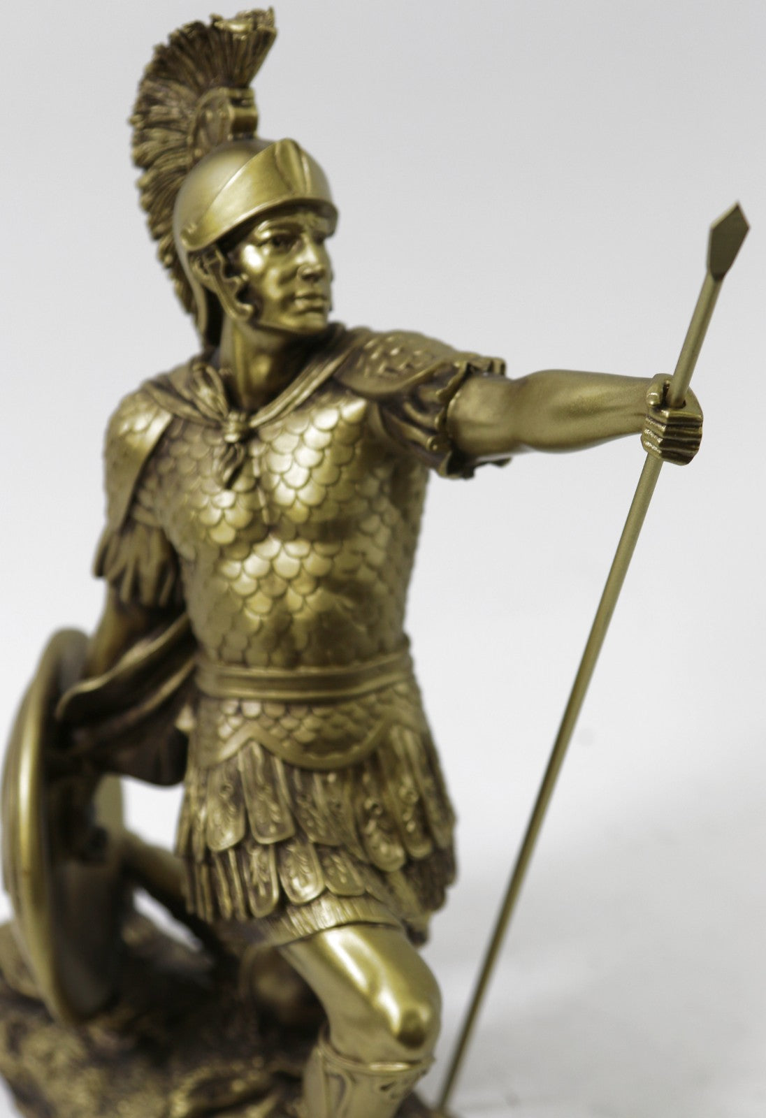 Hand Made Large Odysseus Roman Warrior Bronzed Sculpture Statue Figurine Decor