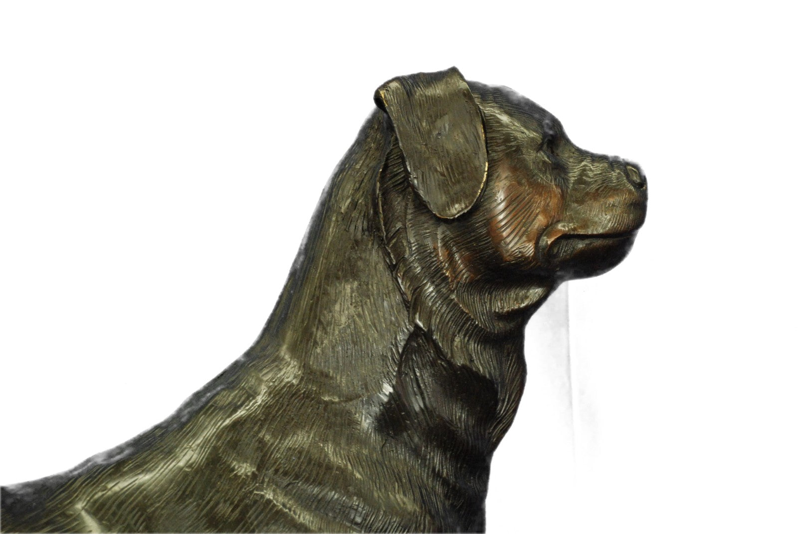 Rottweiler Dog Sculpture Hot Cast Bronze Statue Ornament Figurine Home Decor Art