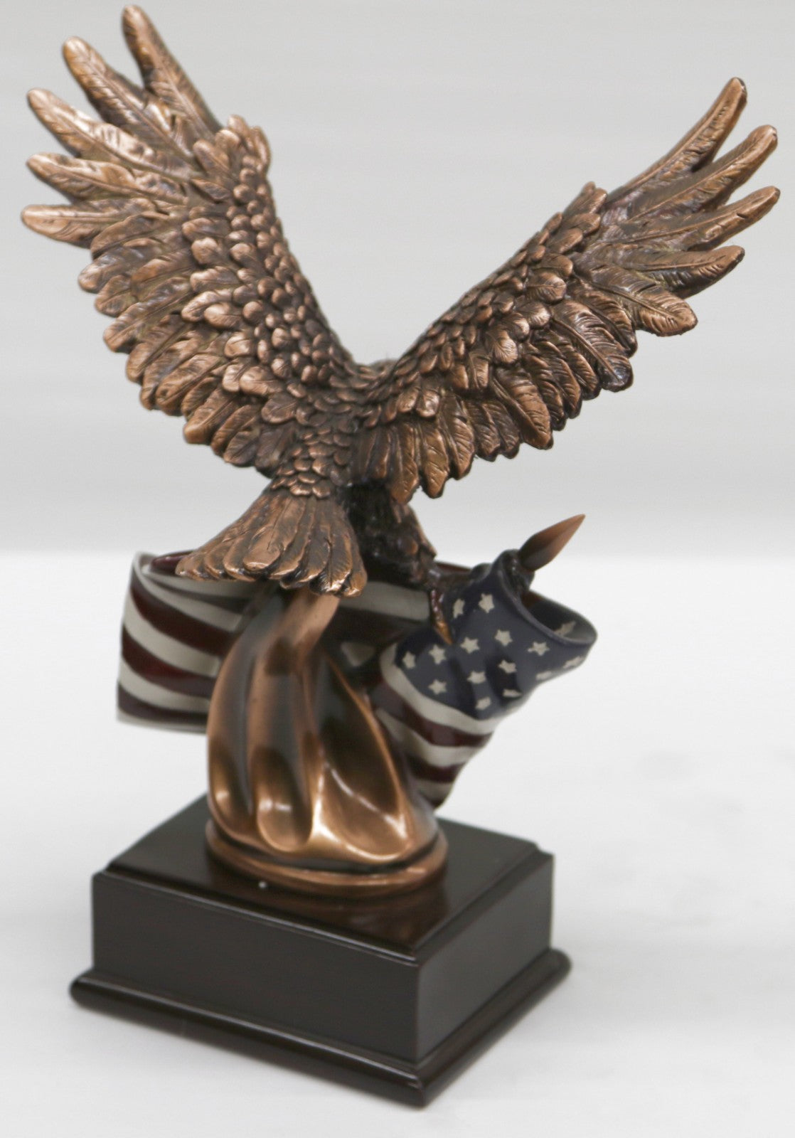Museum Quality Classic Artwork Animal Bird Flying Eagle Bronze Cover Statue Decor