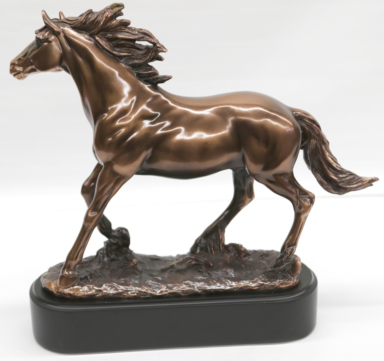 Stallion, Finest US Cold Cast Bronze Horse Animal Sculpture Home Decor Figure