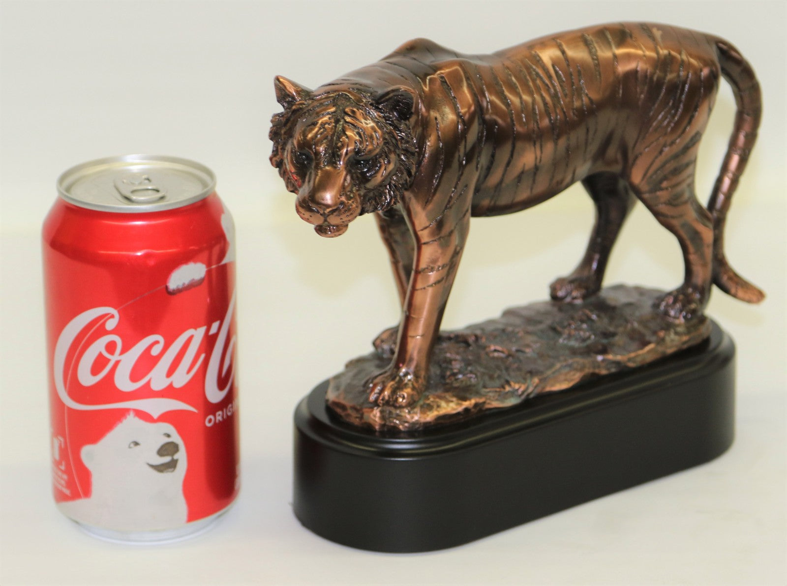 Bengal Tiger Bust Statue Faux Bronze Resin Tiger Family in Jungle Wildlife Scene