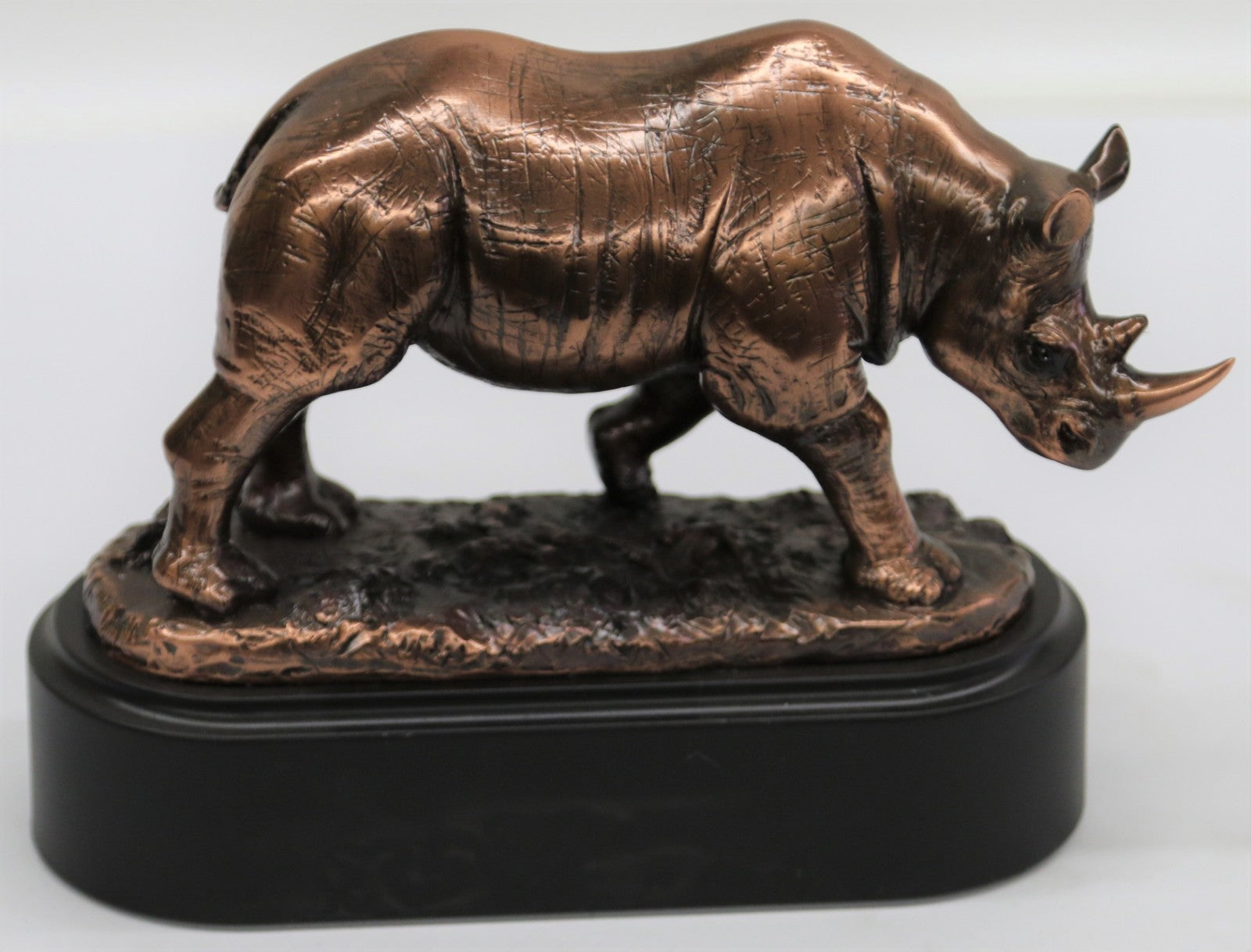 Buy Rhino African Wildlife Rhinoceros Sculpture – Handcrafted Home & Garden Statue