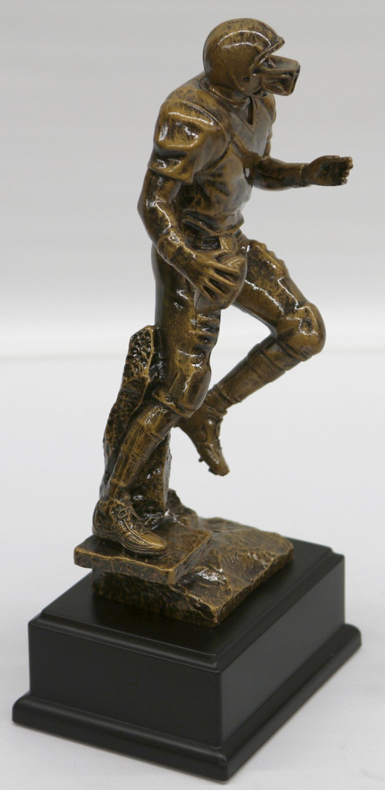 Sculpture Athlete Football Player Bronze Effect Statue Signed Free Shipping Sale