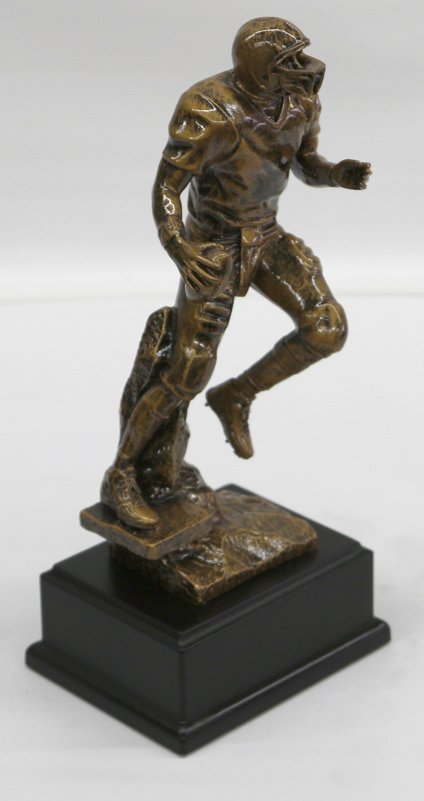 Sculpture Athlete Football Player Bronze Effect Statue Signed Free Shipping Sale
