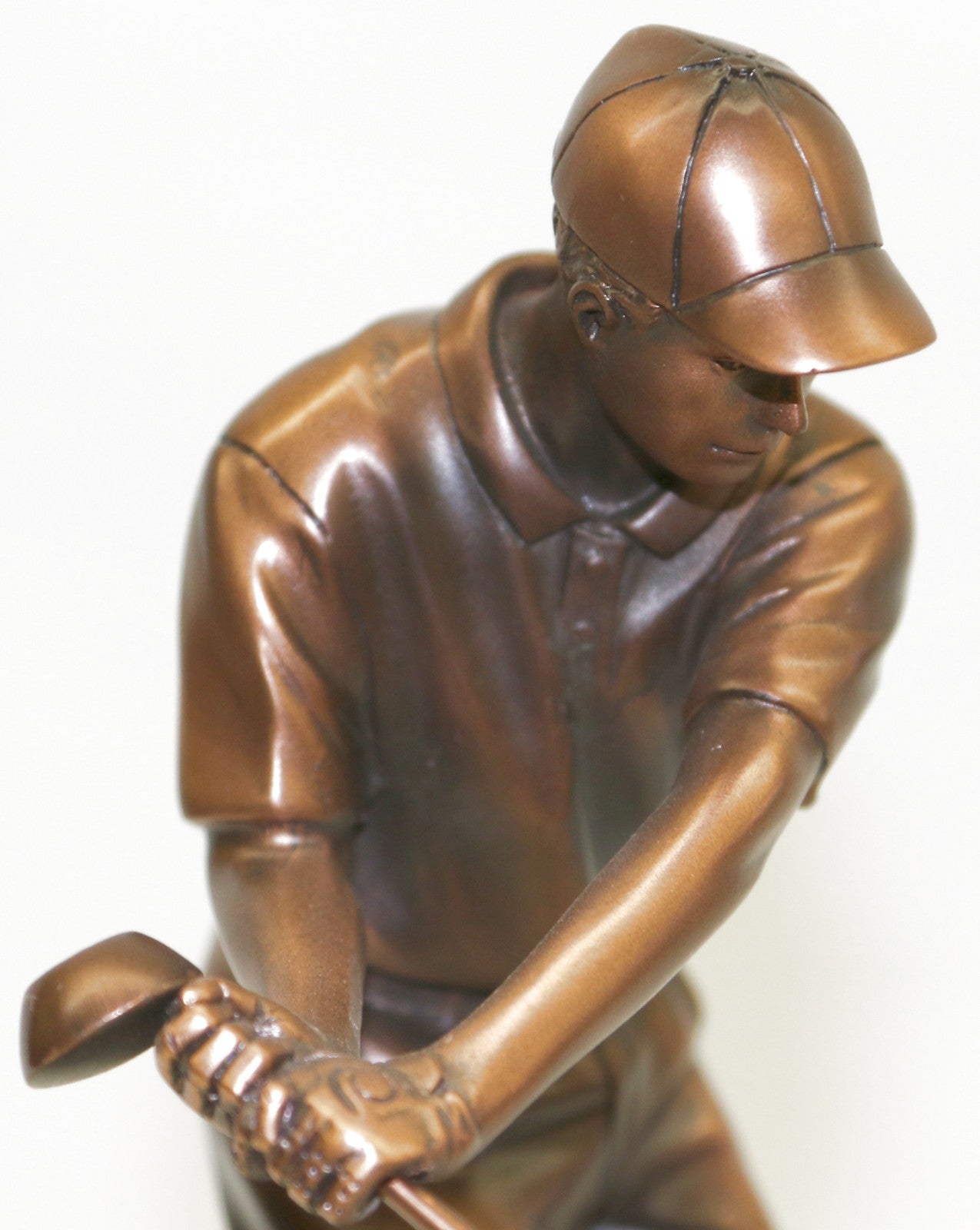 Bronze Finish Original Artwork by Milo Golfer Man Cave Sport Sculpture
