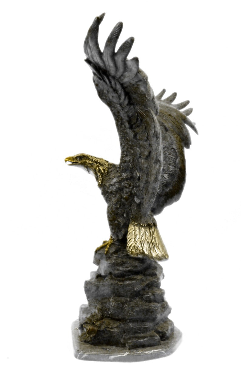 American Bald Eagle Backyard Garden Pool Decoration Bronze Sculpture Figurine