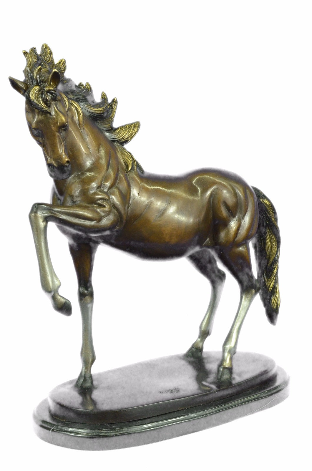 Limited Collector Edition Signed Original Stallion Arabian Racing Horse Bronze