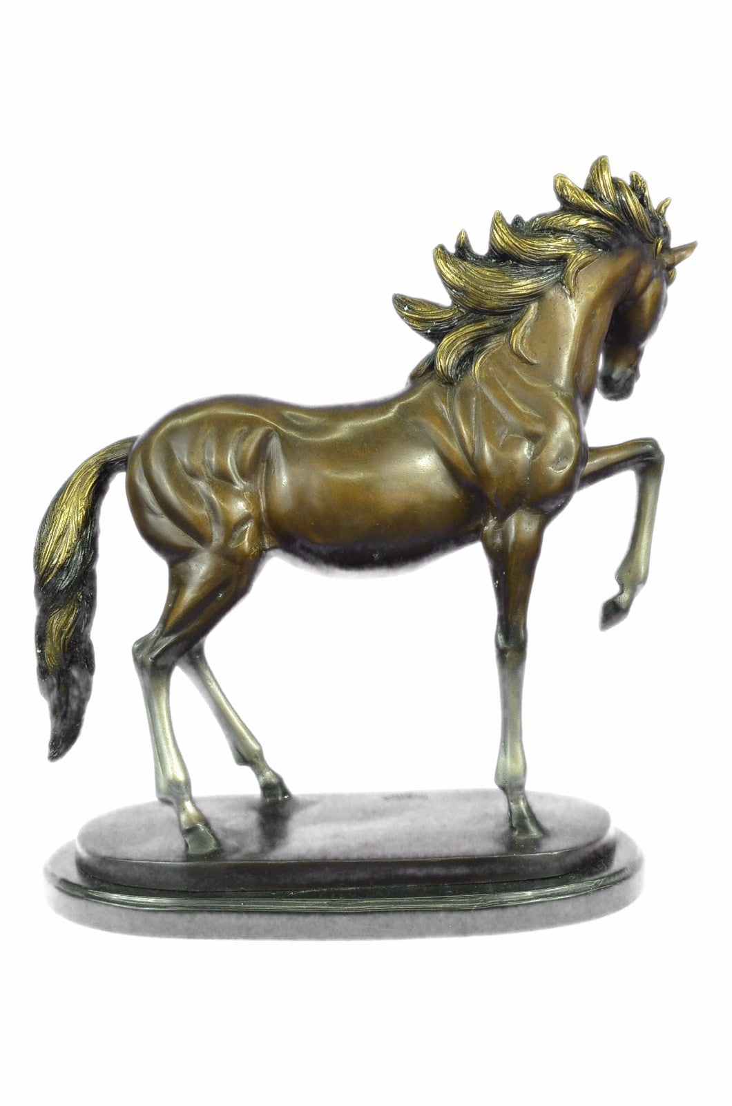 Limited Collector Edition Signed Original Stallion Arabian Racing Horse Bronze