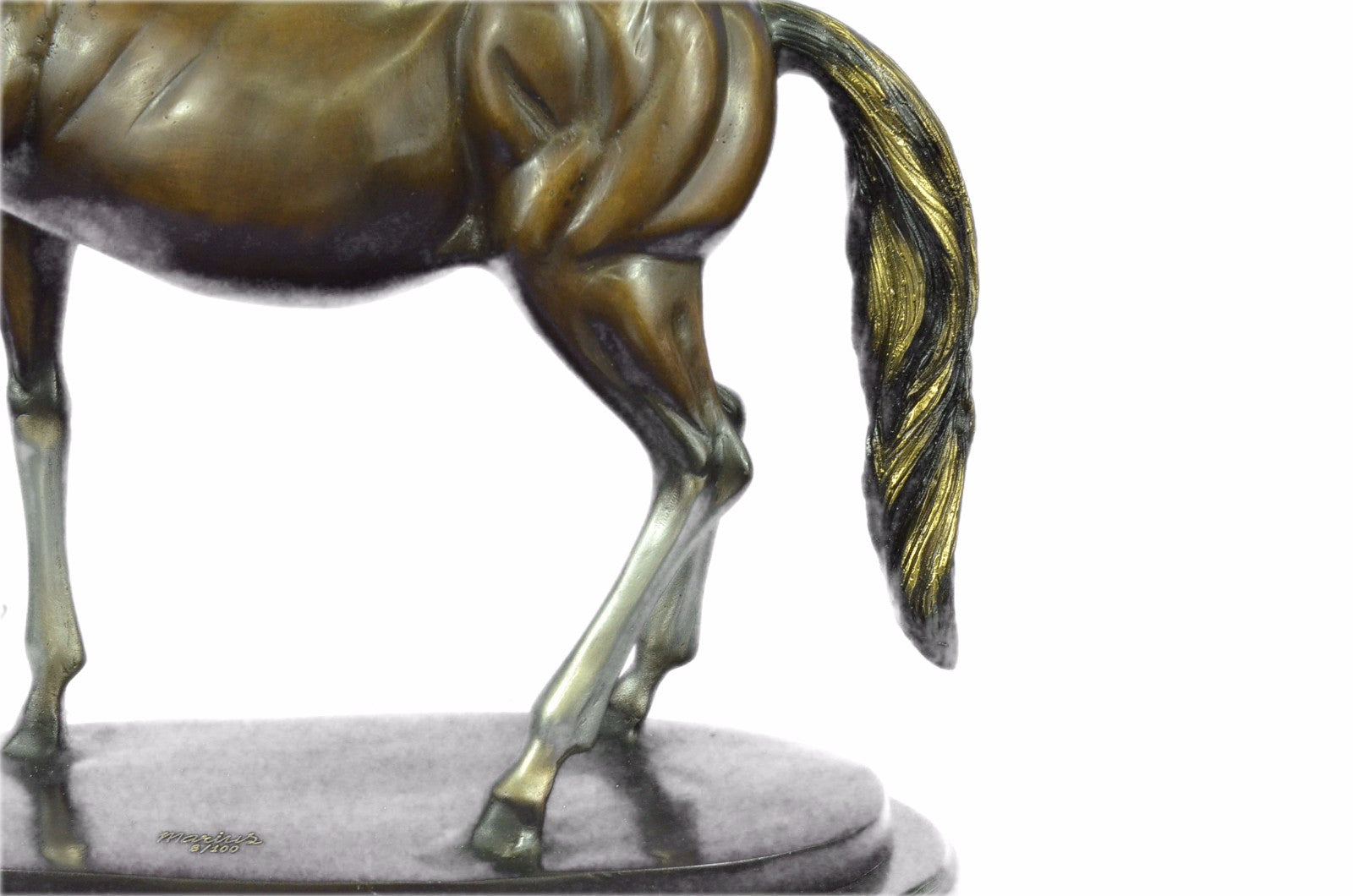 Limited Collector Edition Signed Original Stallion Arabian Racing Horse Bronze