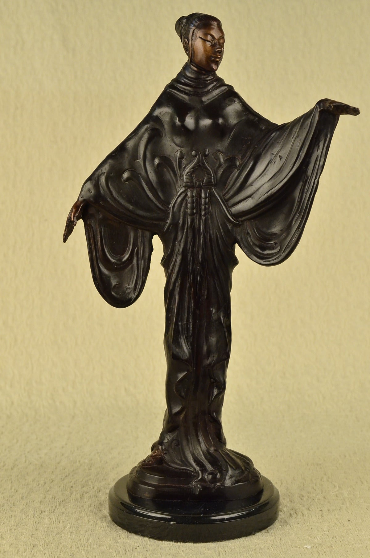 Details about Art Deco Vintage Theater Jazz Singer Actress Dancer Bronze Marble