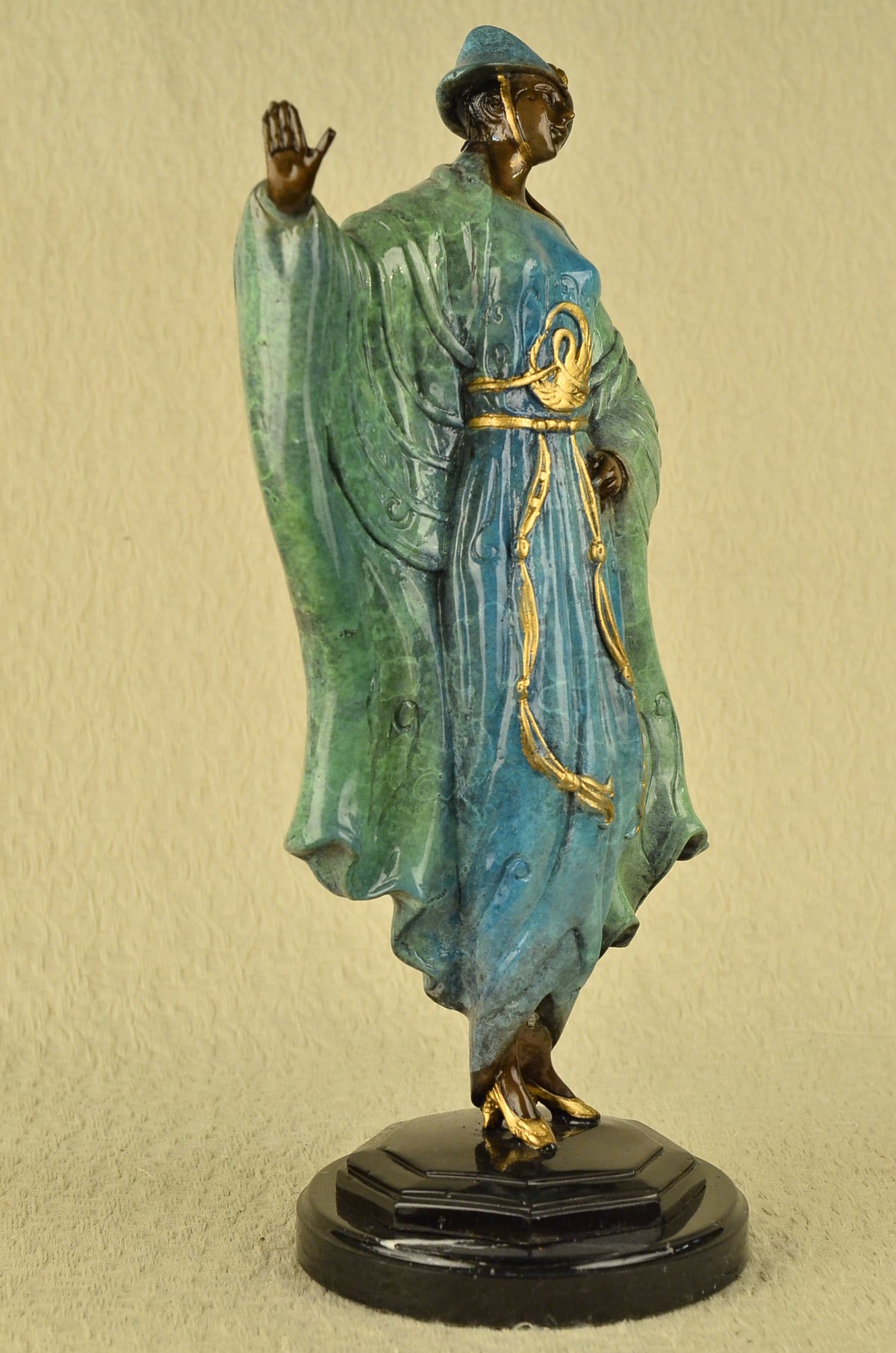 Handcrafted bronze sculpture SALE Class High Style Japanese Rare Patina Special