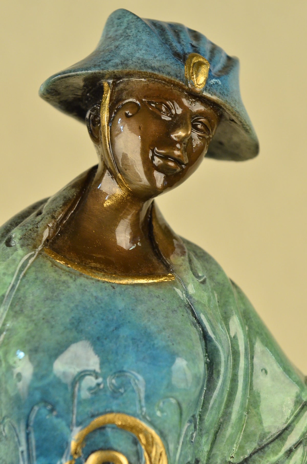 Handcrafted bronze sculpture SALE Class High Style Japanese Rare Patina Special