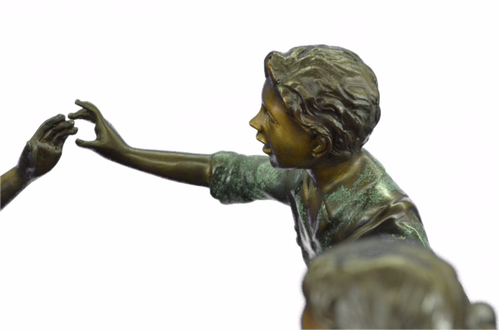 Art Deco Hot Cast 4 Kid playing Bronze Fountain Museum Quality Artwork