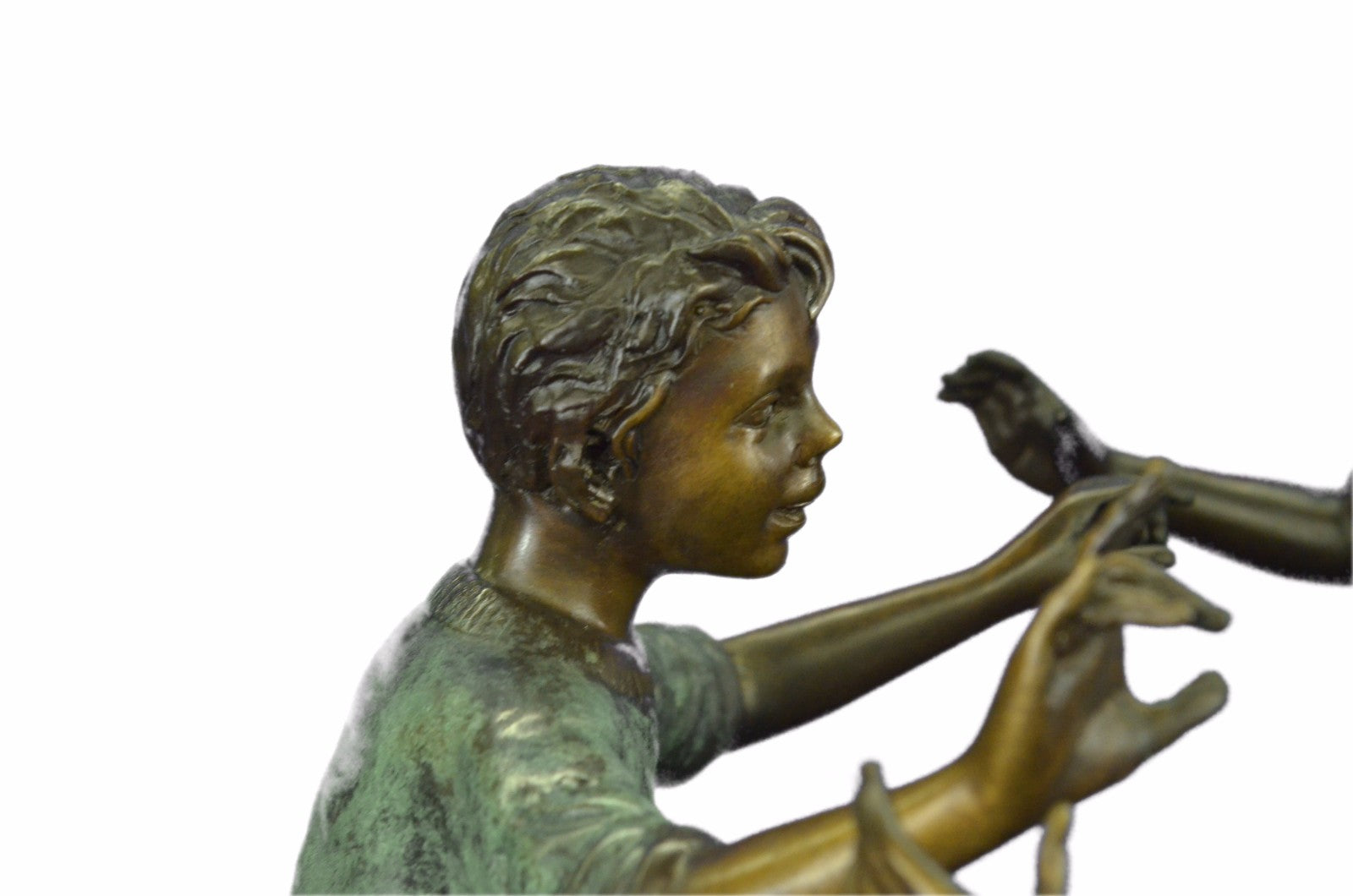 Art Deco Hot Cast 4 Kid playing Bronze Fountain Museum Quality Artwork