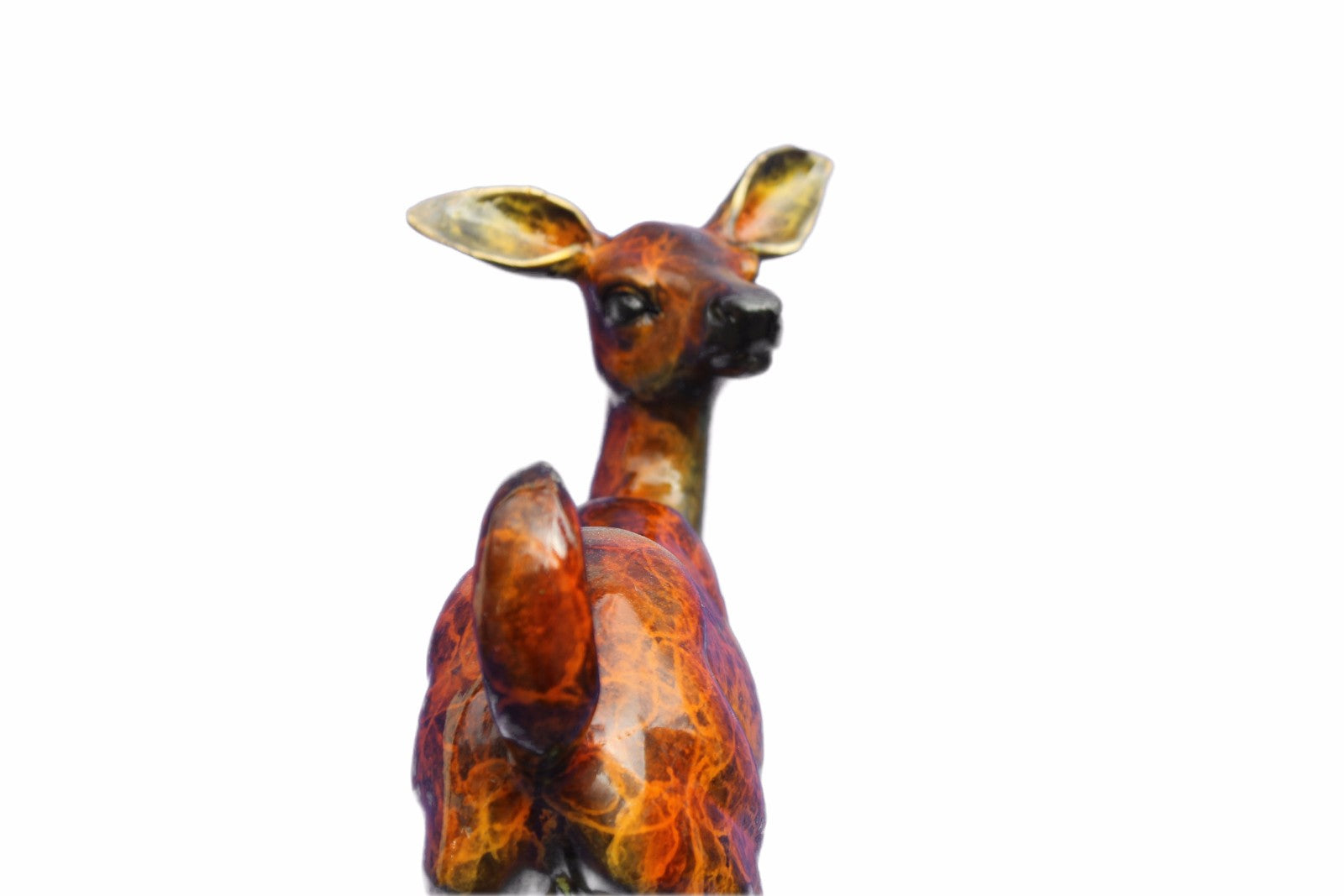 Art Deco Large Deer Hand Made Bronze Sculpture European Made by Marius Decor