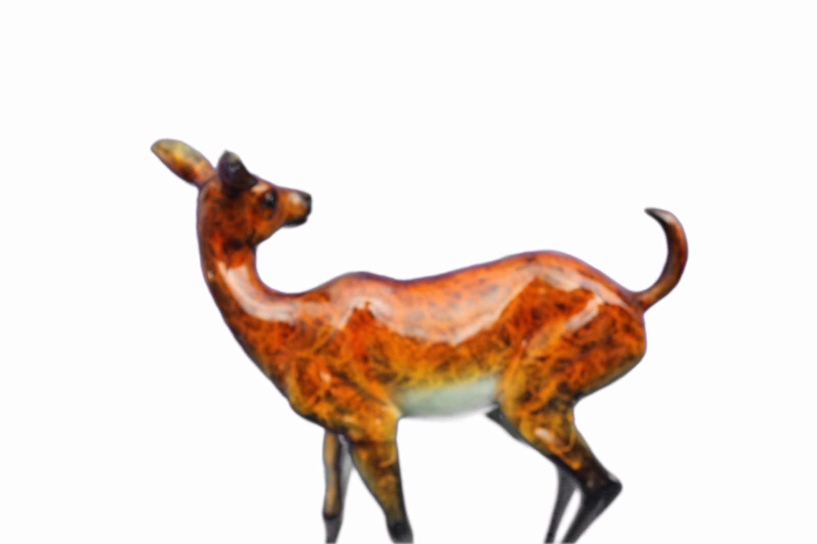 Art Deco Large Deer Hand Made Bronze Sculpture European Made by Marius Decor