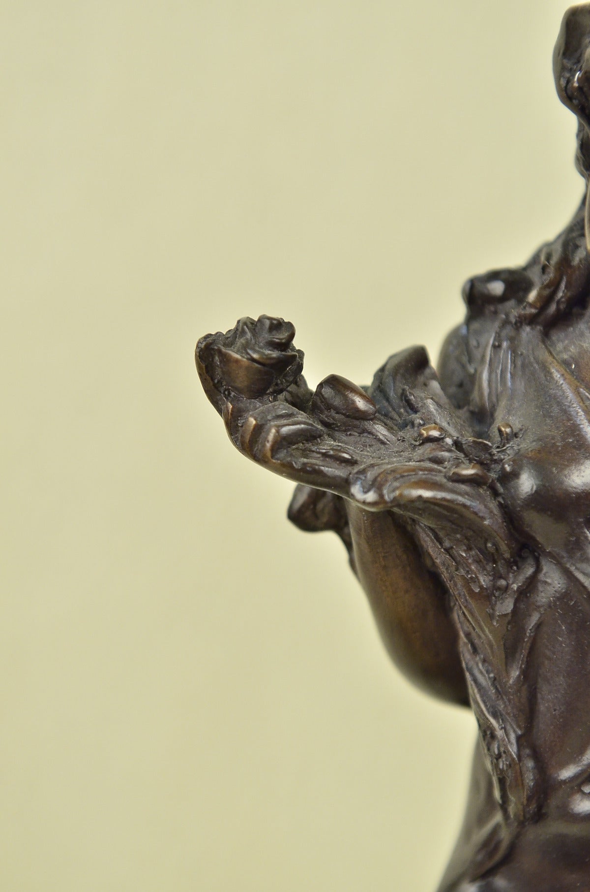 CLEARANCE SALE – Astrology Virgo Bronze Statue Figurine – Solid Bronze Sculpture by L. Icart