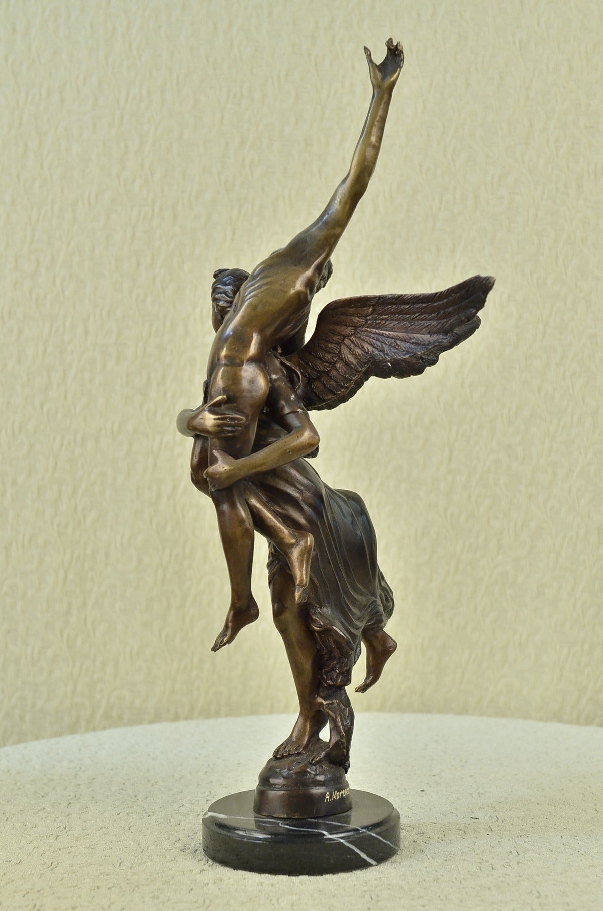 Art Nouveau Mythical Nude Angel Bronze Sculpture Hot Cast Close Out Sale Figure