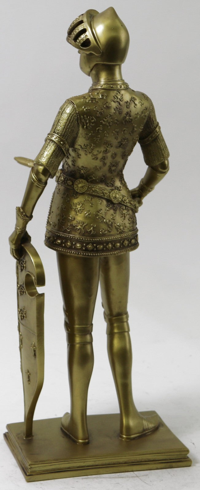 18 Inch Medieval Knight with Shield and Sword Statue Figurine Home Decor