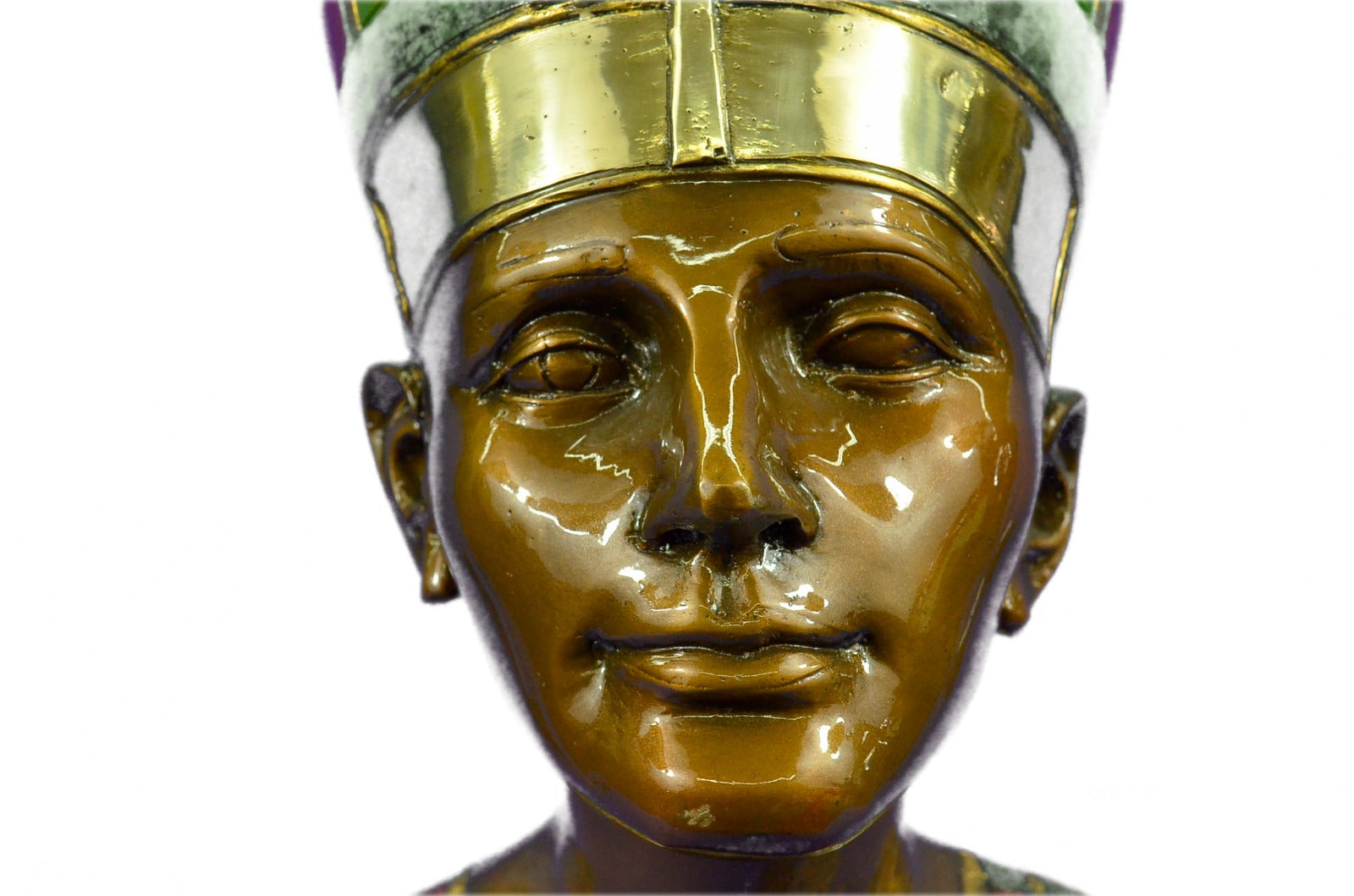 Handcrafted bronze sculpture SALE Wom Beauty Royal Nefertiti Queen Art