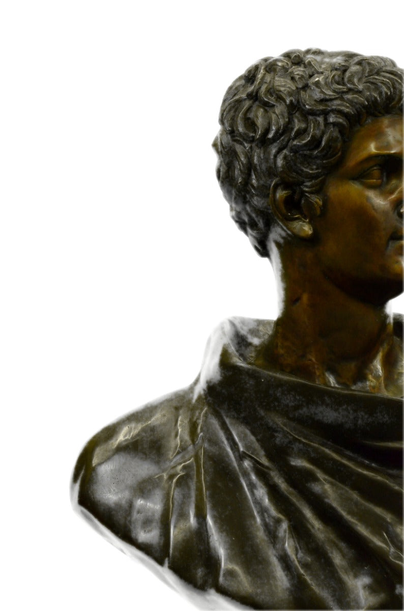 Bronze Sculpture Statue Mark Anthony Vatican Art Portrait Bust Hand Made Statue
