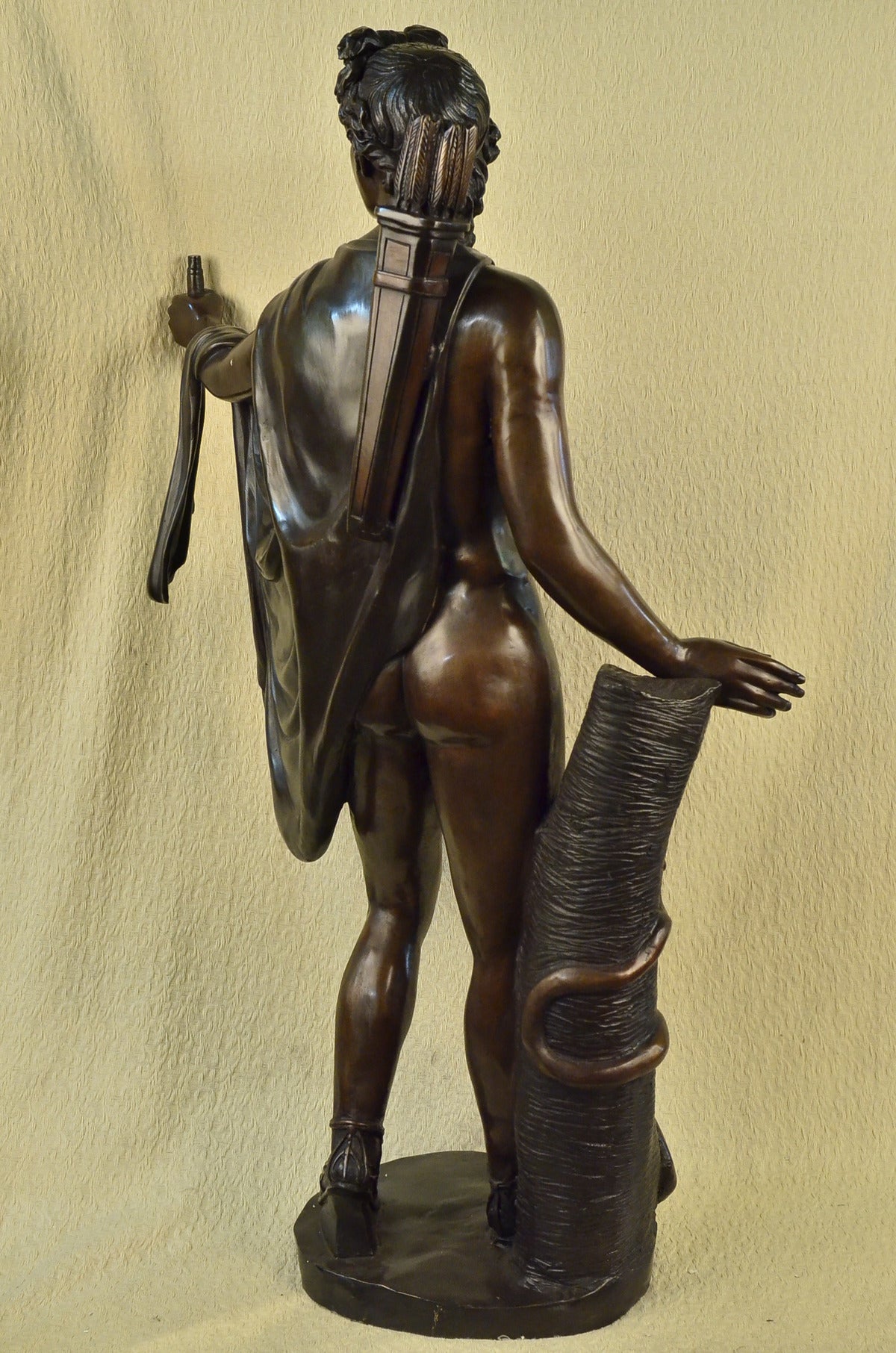 51" Tall Famous Classic Roman God Apollo Bronze Sculpture Statue Figurine Figure