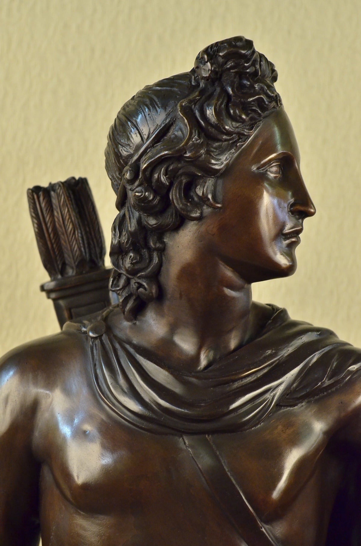 51" Tall Famous Classic Roman God Apollo Bronze Sculpture Statue Figurine Figure