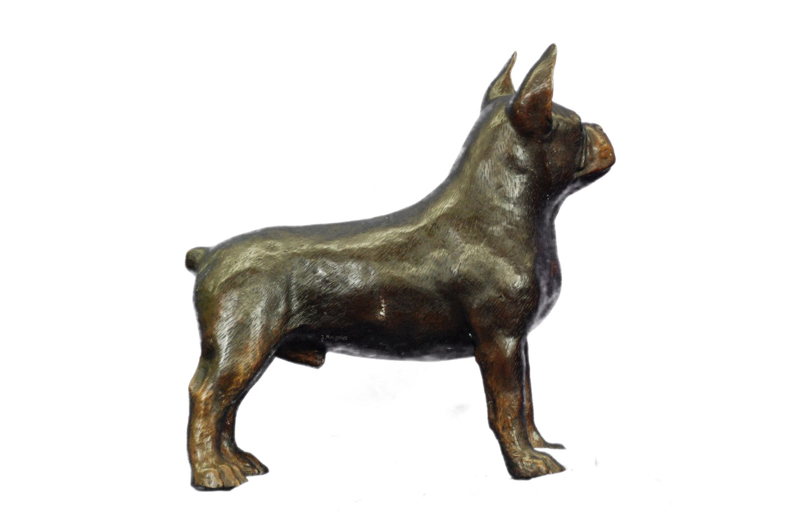 Bronze English Bull Dog Statue Sculpture Bulldog Art Yale Georgetown Mascot LRGE