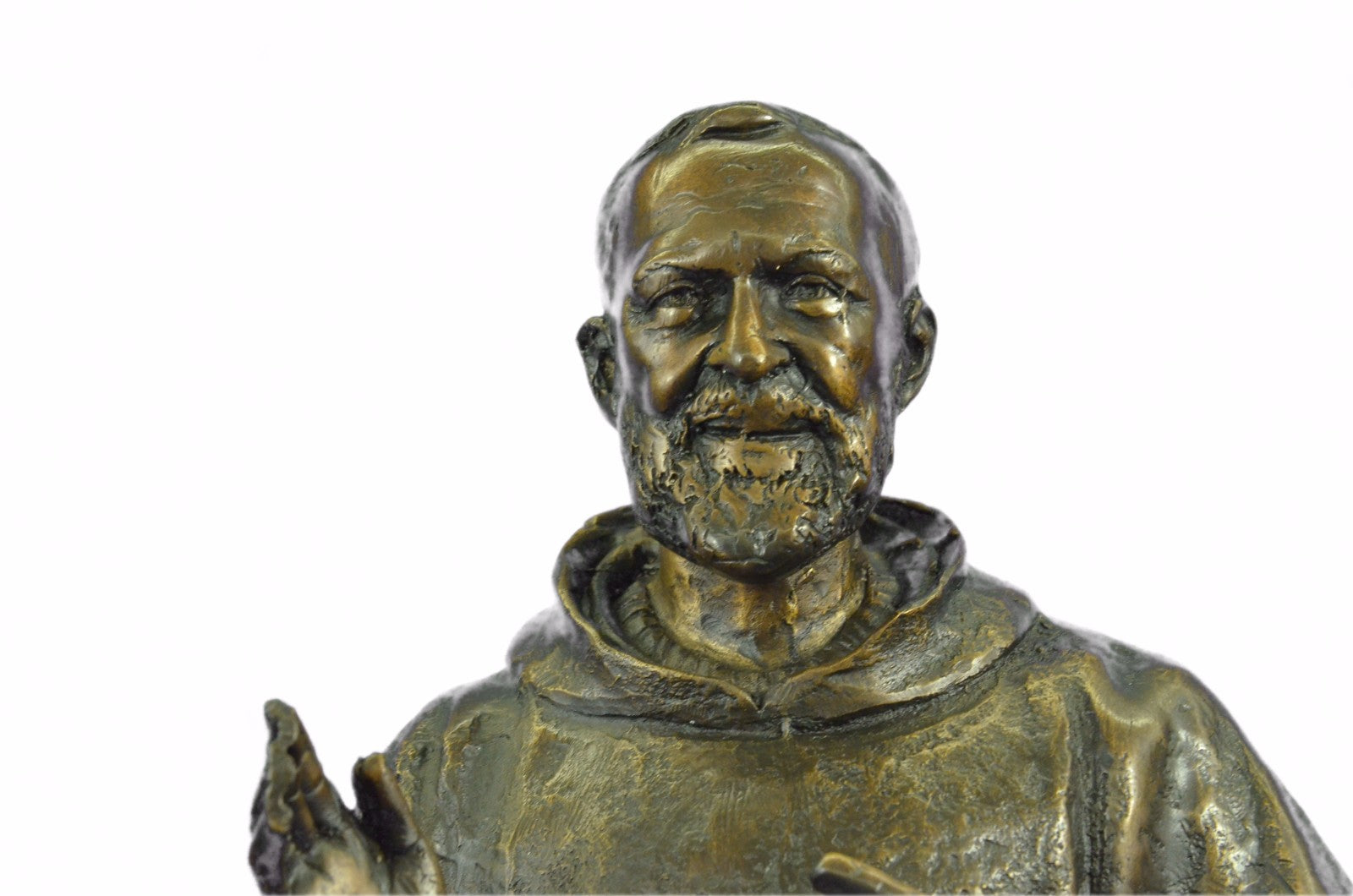 Handcrafted bronze sculpture SALE Pio Saint Edition Limited Numbered God Chapel