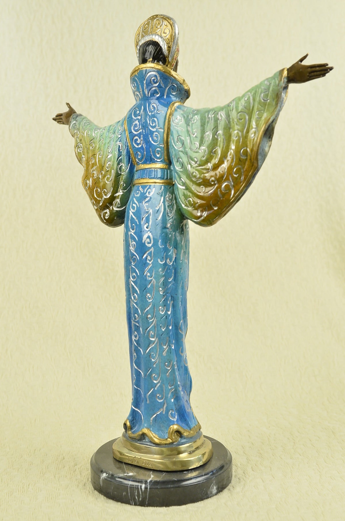 Handcrafted bronze sculpture SALE Cast Hot Patina Color Multi Byzantine Ancient