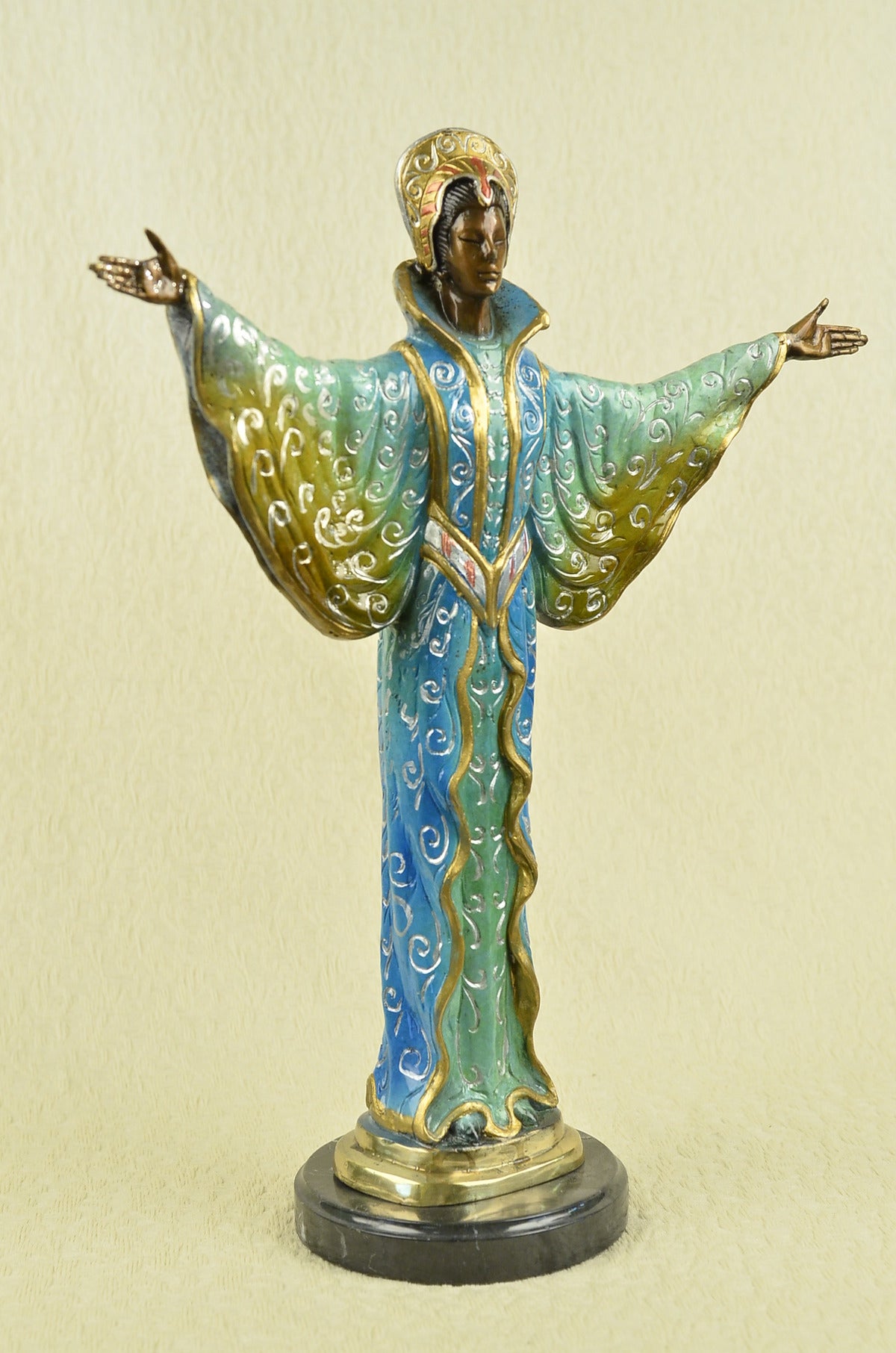 Handcrafted bronze sculpture SALE Cast Hot Patina Color Multi Byzantine Ancient