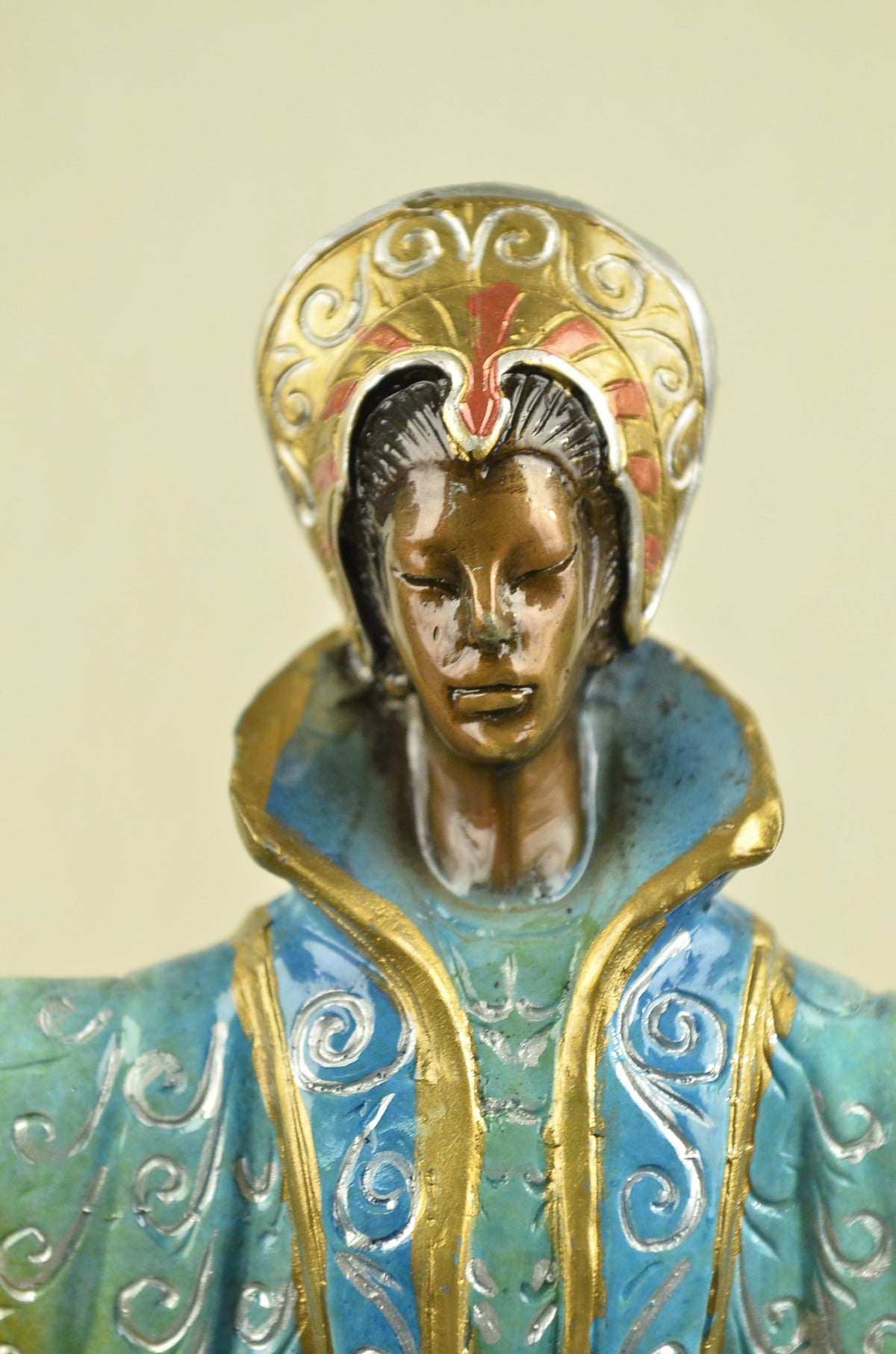 Handcrafted bronze sculpture SALE Cast Hot Patina Color Multi Byzantine Ancient