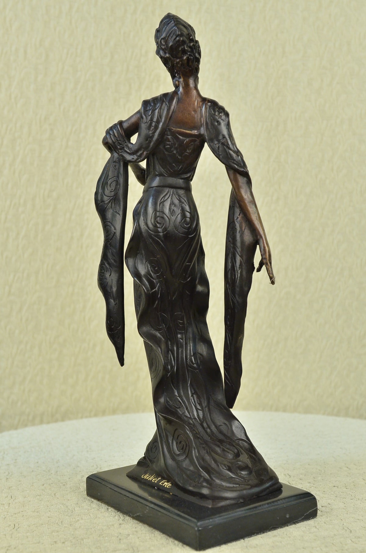 Handcrafted bronze sculpture SALE Dancer Actress Singer Jazz Theater Deco Art