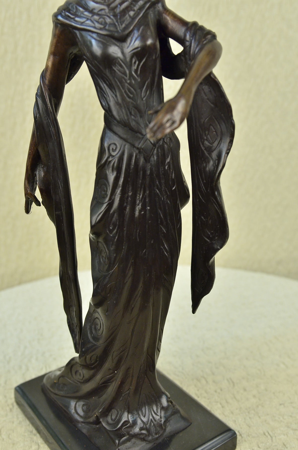 Handcrafted bronze sculpture SALE Dancer Actress Singer Jazz Theater Deco Art