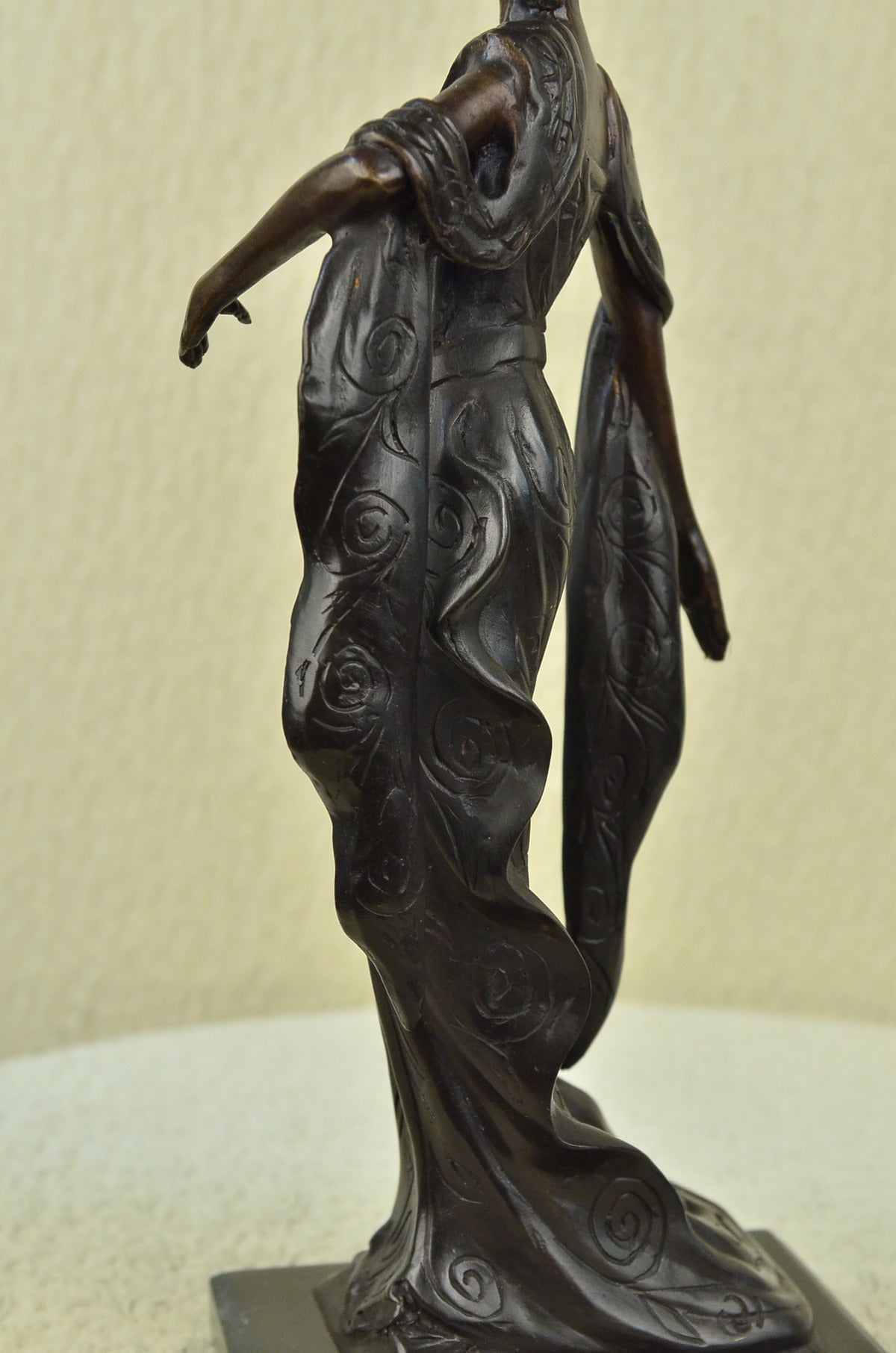 Handcrafted bronze sculpture SALE Dancer Actress Singer Jazz Theater Deco Art