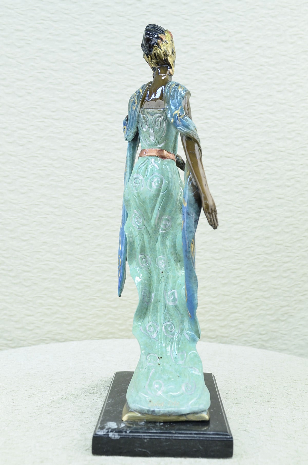 Handcrafted bronze sculpture SALE Base Marble Model Dancer Egyptian Graceful