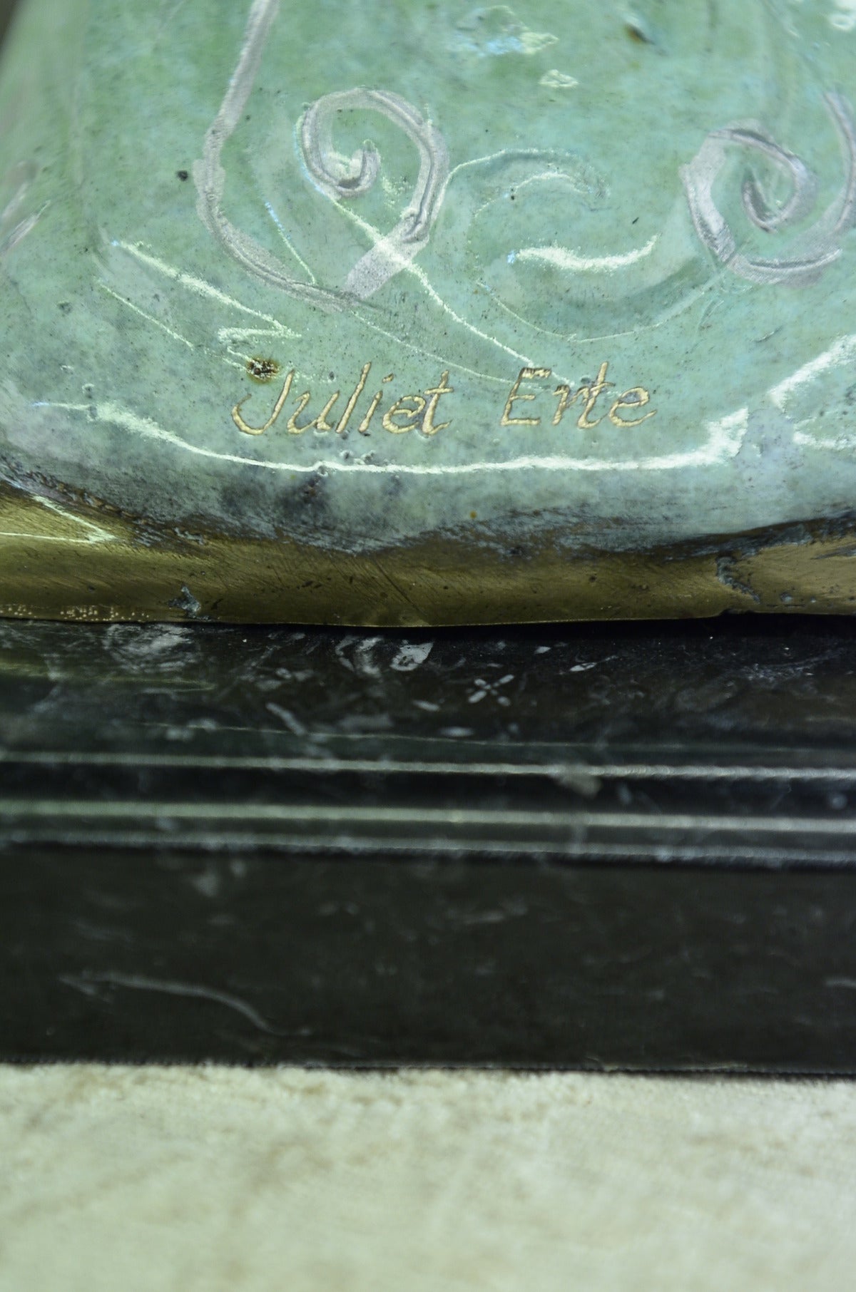 Handcrafted bronze sculpture SALE Base Marble Model Dancer Egyptian Graceful