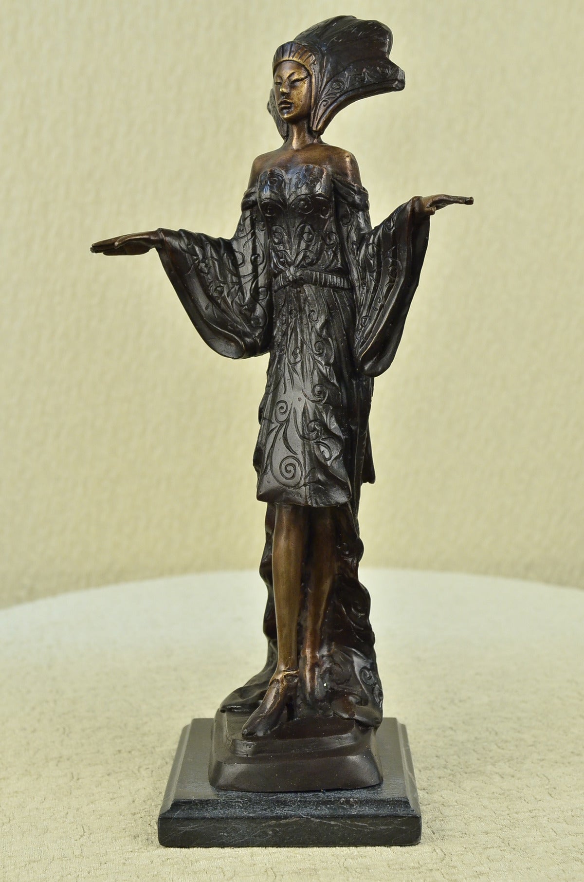 Handcrafted bronze sculpture SALE Art France Erotic Model Girl Dancer Woman