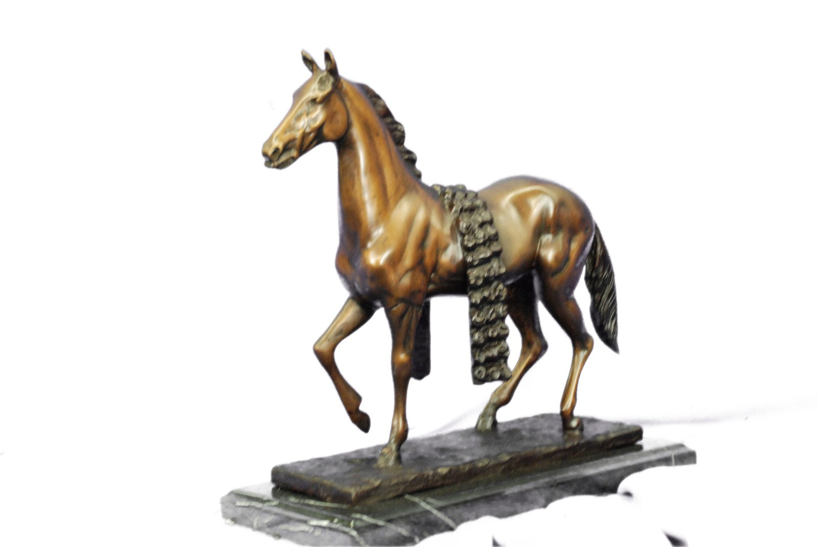 Art Deco Arabian Racing Horse Hand Made by Lost wax Method Sculpture Statue