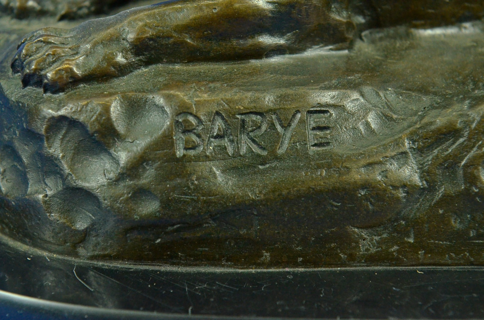 Bronze Sculpture by French Artist Barye Jaguar Puma Hot Cast Statue Wildlife