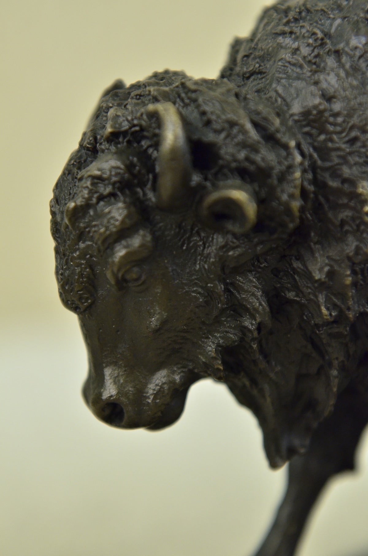 Hot Cast Signed Milo Buffalo Bronze Museum Quality Masterpiece Sculpture Statue