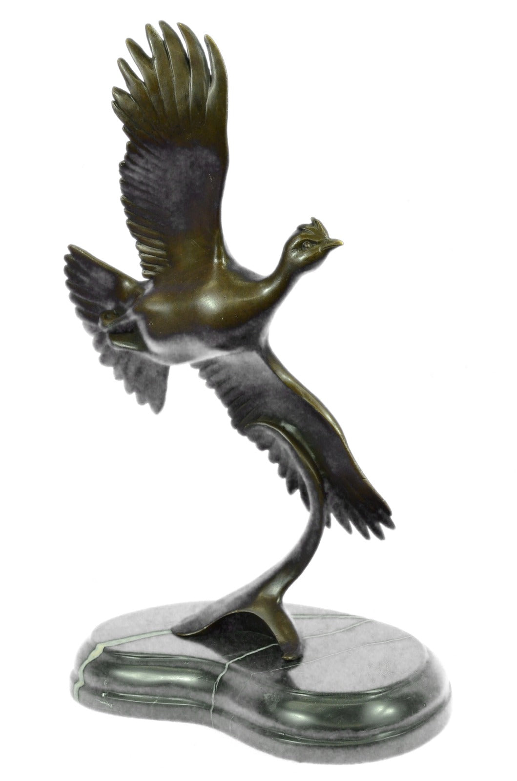 Bronze Sculpture Hot Cast Flying Quail Museum Quality Figurine Figure Sale Decor
