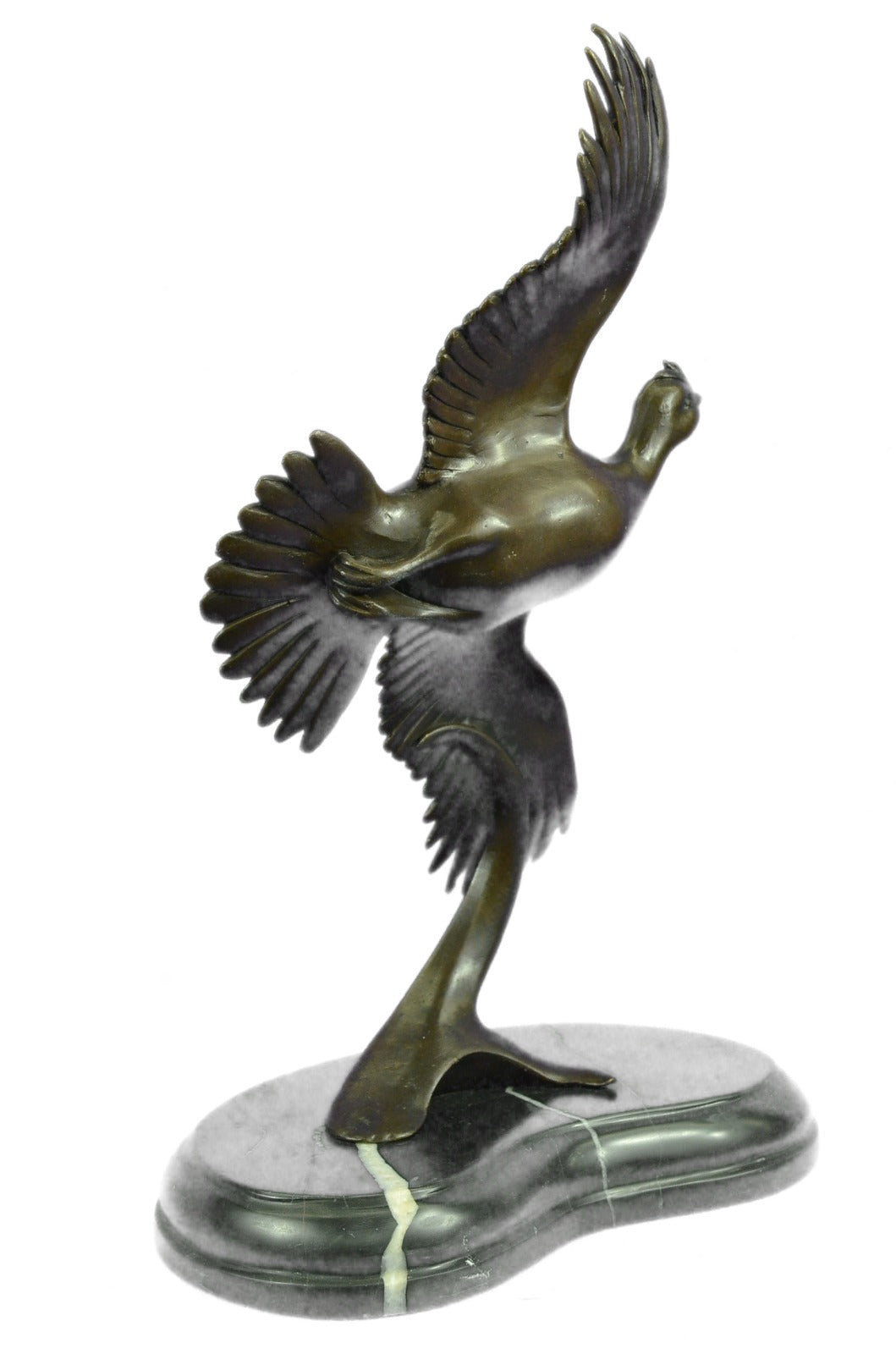 Bronze Sculpture Hot Cast Flying Quail Museum Quality Figurine Figure Sale Decor