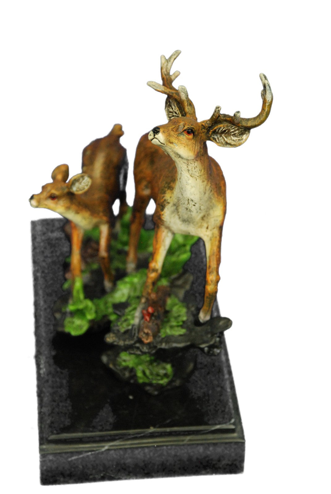 Buck Deer Elk Stag Wildlife Art Cabin Lodge Sportsman Art Bronze Marble Statue