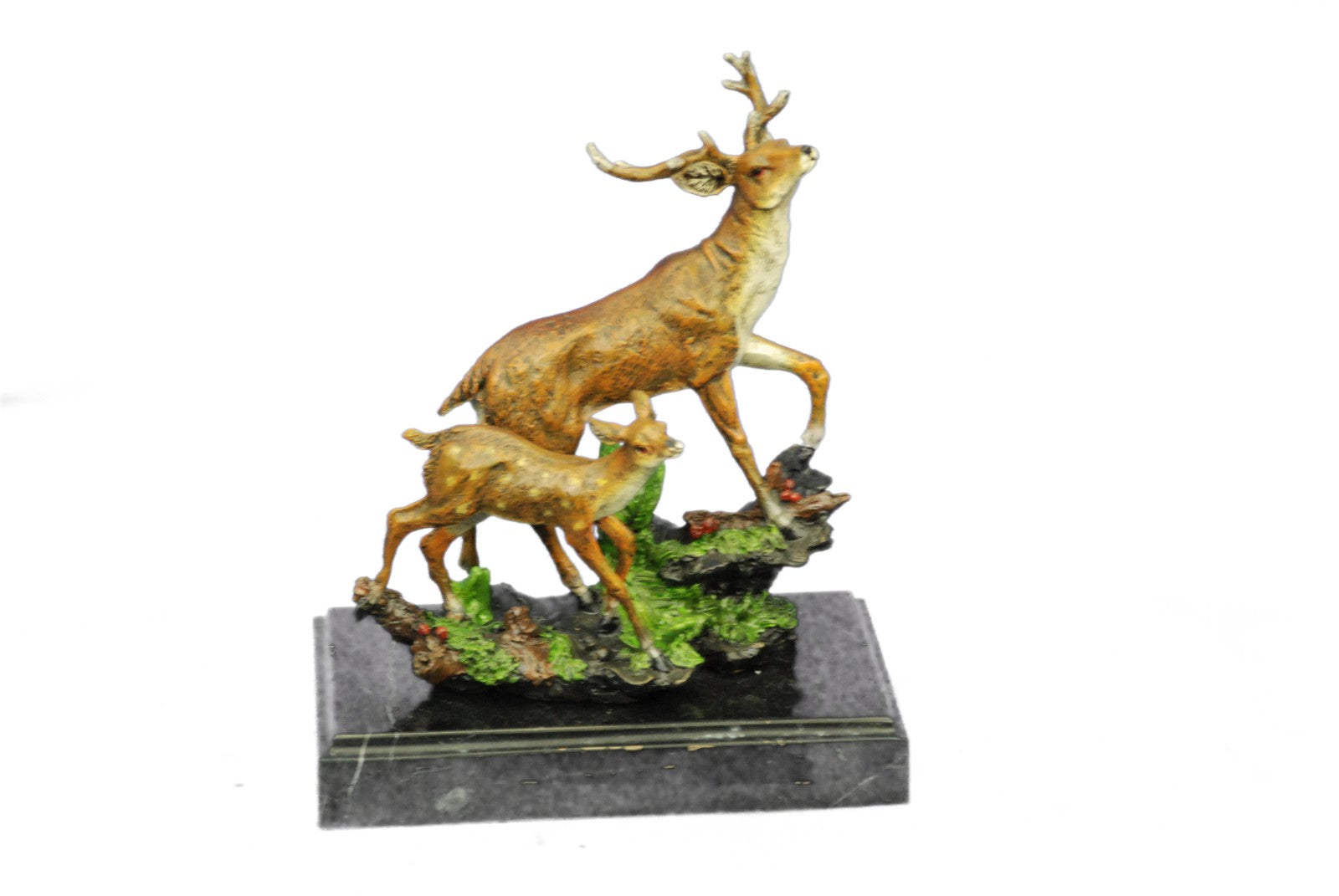 Buck Deer Elk Stag Wildlife Art Cabin Lodge Sportsman Art Bronze Marble Statue