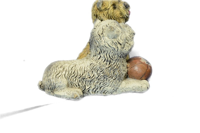 100% Genuine Bronze Detailed Terrier Dog Sculpture Home Office Decoration Sale