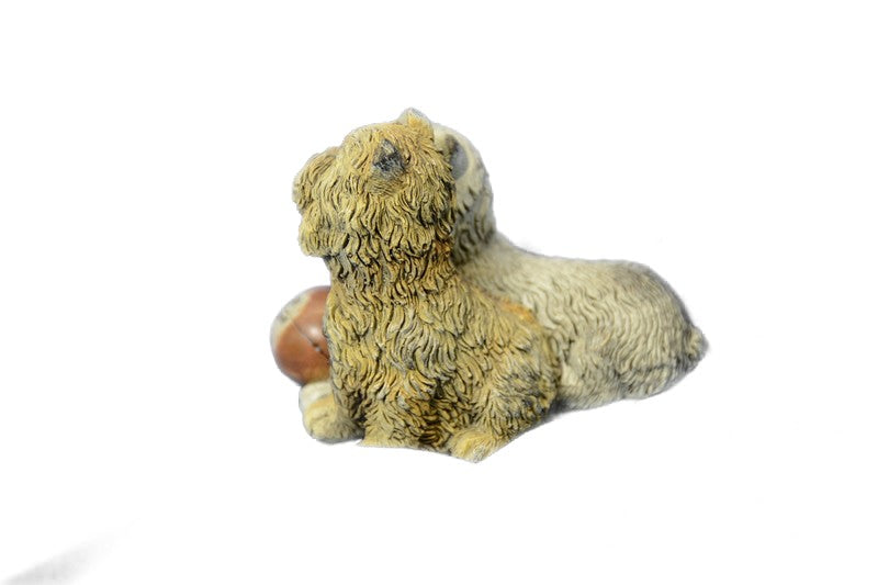 100% Genuine Bronze Detailed Terrier Dog Sculpture Home Office Decoration Sale